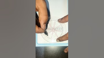 Wait till end - multicolored Flower #shorts #spirograph #diy #flowers