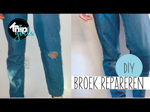 Video: Losse knieën in broeken repareren - Jeans, leggings en joggingbroeken