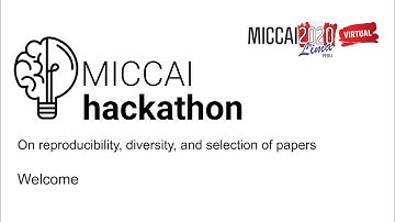 MICCAI Hackathon 2020: Welcome