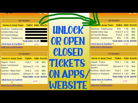 How to unlock/remove covered betslips on betting apps or websites