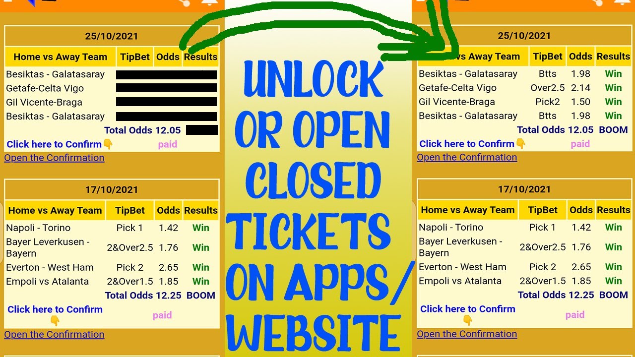 How To Unlock/Remove Covered Betslips On Betting Apps Or Websites