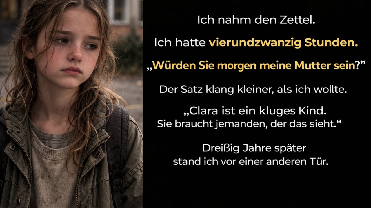 Bring morgen deine Mutter mit“ sagte meine Lehrerin.Ich hatte vierundzwanzig Stunden, eine zu finden