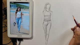Simple Easy Female Figure Drawing Fundamentals - Lesson #1 The Process