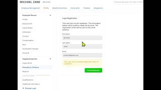 Employee Navigator - edit profile/send registration email