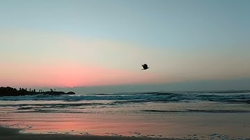Beautiful sunrise Rising Morning sun over the ocean || Relaxing music ||Visakhapatnam