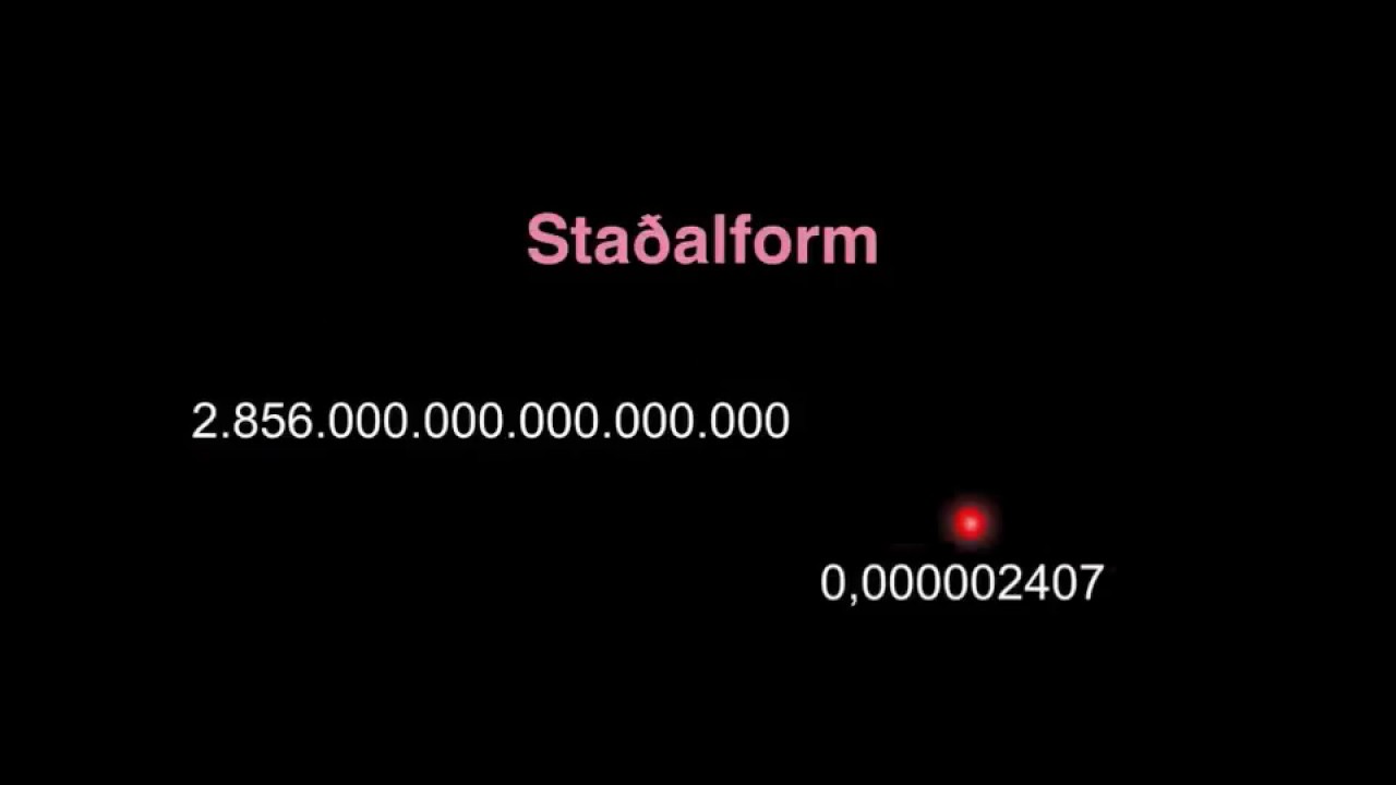 Staðalform - YouTube