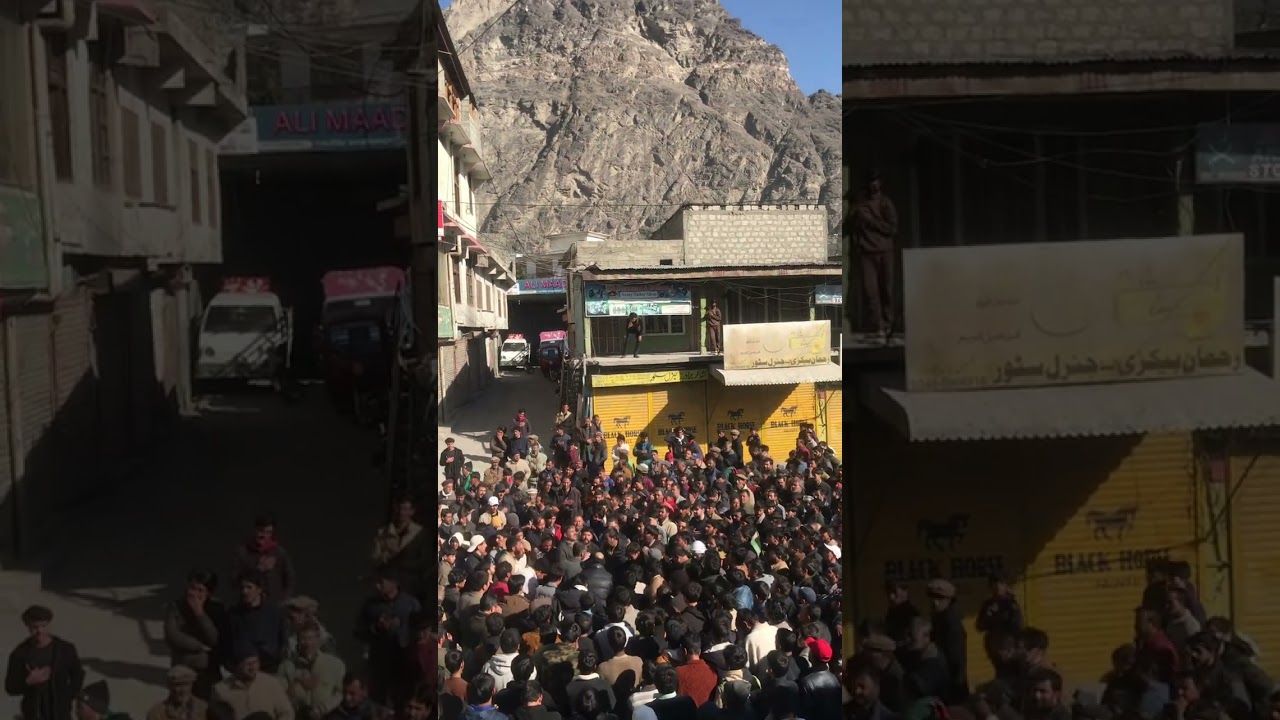 ہر دل خون کے آنسورو رہاہے۔ آیت اللہ خامنہ ای کو شہید کرنےپر سکردو بلتستان میں جلوس نکالا جا رہا ہے 💔