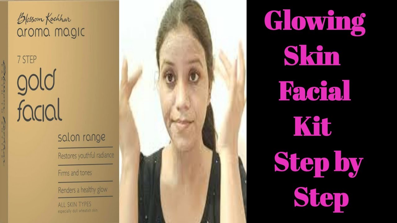 Aroma magic gold facial at home step by step Review, aroma facial kit
