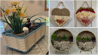 3 Diy Basket/ Diy Home Decor/ Diy Storage Basket#diybasket سبت يدوي