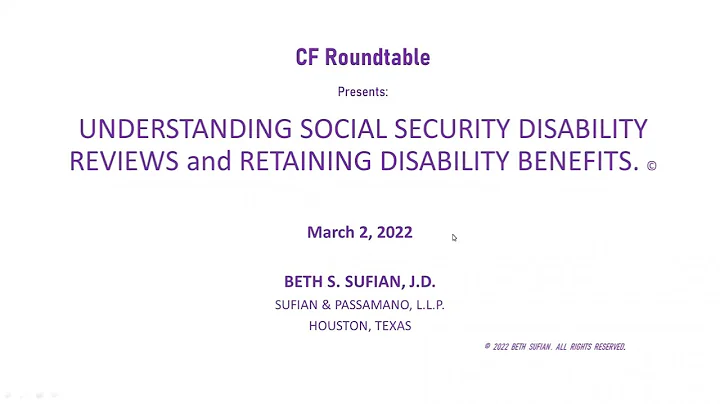 Understanding Social Security Disability Reviews &...