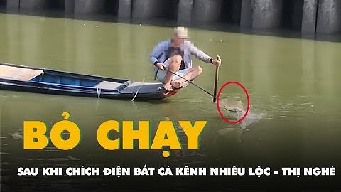 Sao có thể để người chích điện bắt cá trên kênh Nhiêu Lộc - Thị Nghè bỏ chạy dễ dàng?