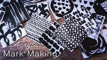 Mixed Media for Beginners | Mark Making with Acrylic Paint