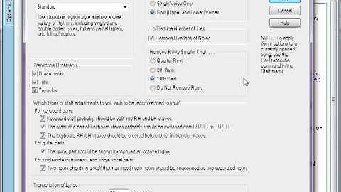 Transcription Options- Notation Software Video Tutorial Series