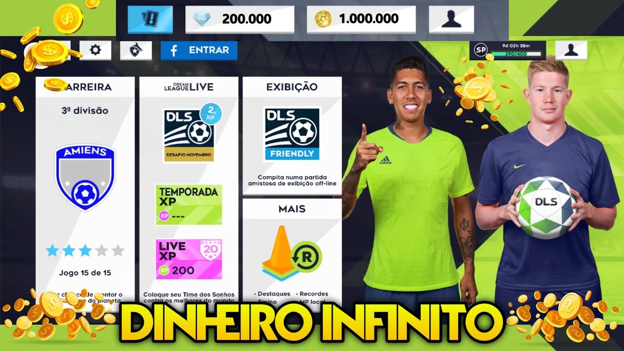 Dream League Soccer dinheiro infinito entre baixe agora link direto