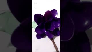 Flores de colher de plastico