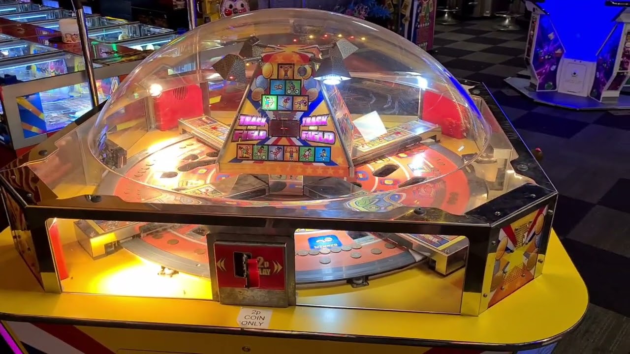 lucky day at the 2p pushers machine with a few different 2p machines