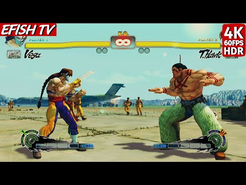 Vega vs T. Hawk (Hardest AI) - Ultra Street Fighter IV