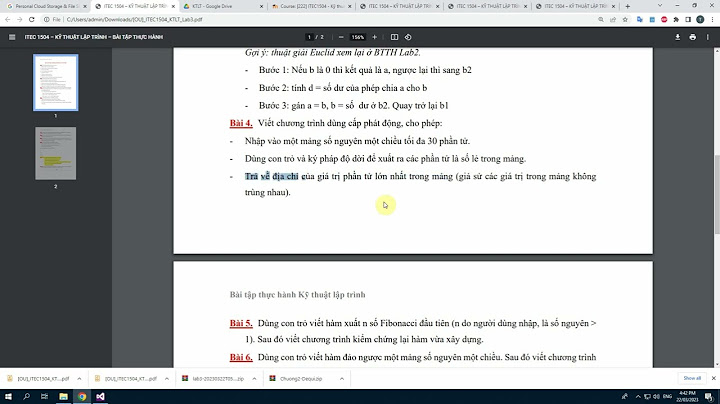 Bài tập con trỏ c++ có lời giải năm 2024