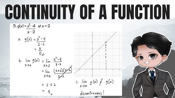 Continuity of a function | Determining whether a function is continuous at a number |  @Prof D