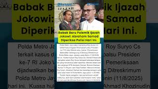 Download Lagu Babak Baru Polemik Ijazah Jokowi: Roy Suryo hingga Abraham Samad Diperiksa Polisi Hari Ini MP3