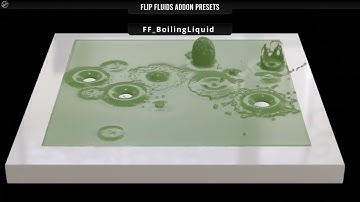 FLIP Fluids Addon for Blender - PRESETS - Boling Liquid