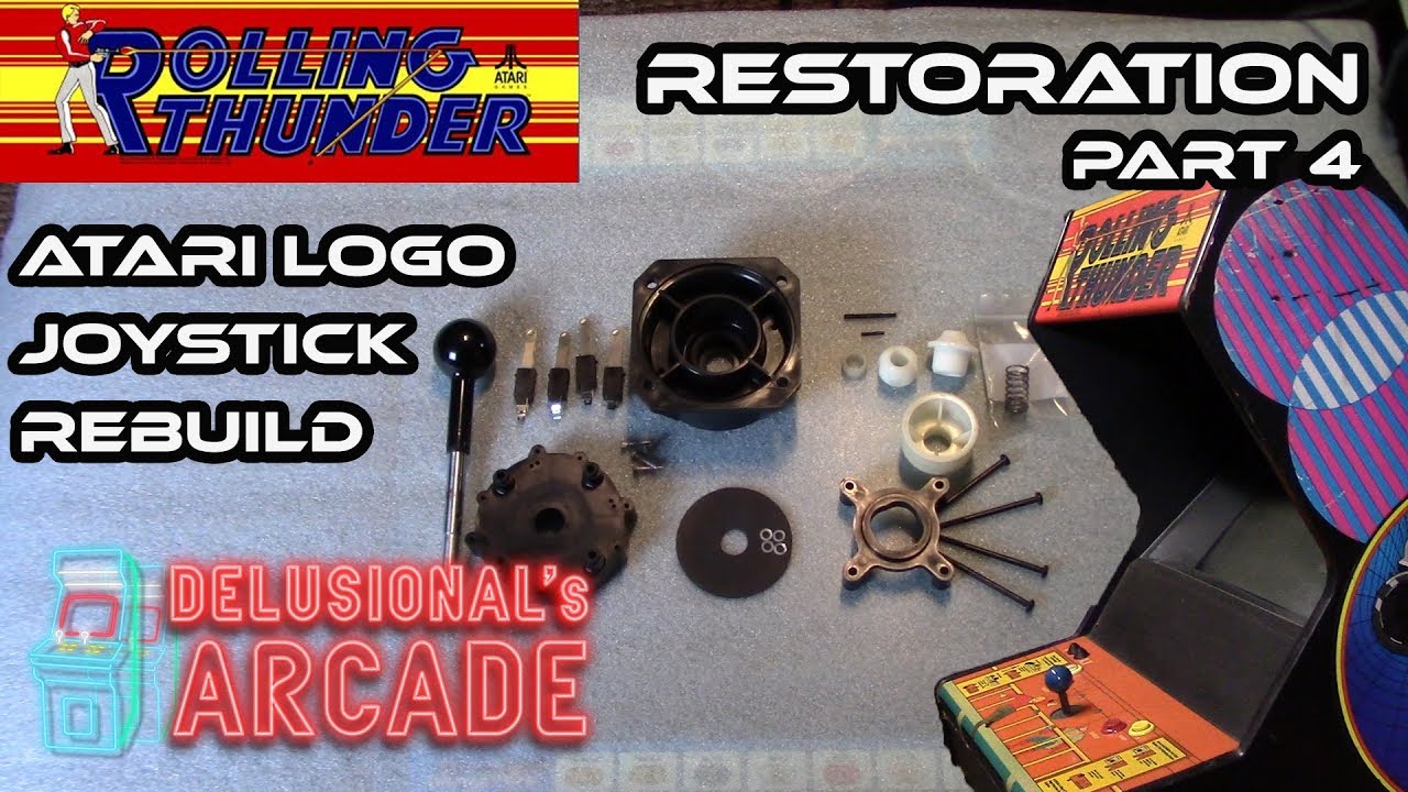 Rolling Thunder Resto [Part 4] Rebuilding Atari Logo Sticks - YouTube