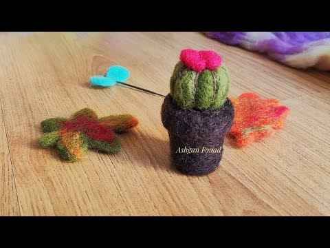 فيديو: التلبيد الرطب: كيفية صنع الزهور من الصوف