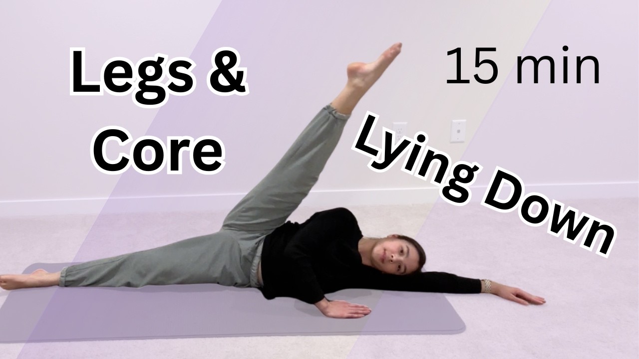 Lying Down Legs & Core Workout at Home | Low Impact, No Repeats, 15 min (Day 16)