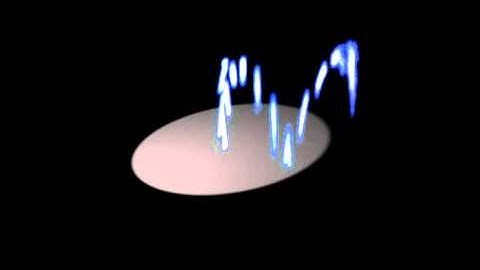 Neon Bouncing particles