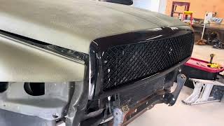 Ebay grille for 1994-2001 Dodge Ram 1500 2500 3500 Pickup Glossy Black Bumper Hood Grille