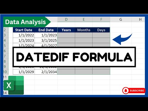 How to Calculate Difference Between Two Dates in Excel | Datedif ...