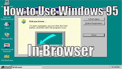 How to Use Windows 95 etc... in BROWSER