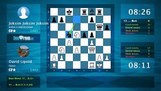 Chess Game Ysis David Lipold - Joksim Joksim Joksim 1-0 By Chessfriends