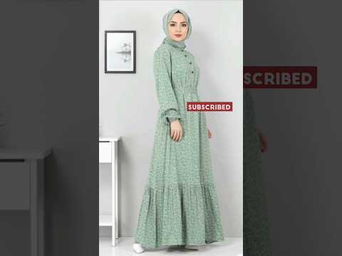 اجمل فساتين محجبات 2025 دريسات صيفي للمحجبات موضة صيف 2025 بالعنوان 