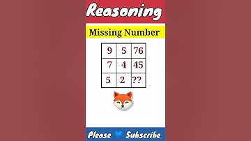 Reasoning Missing Number❓| Puzzle | #maths #shorts