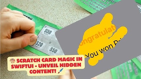 🎨 Scratch Card Magic in SwiftUI   Unveil Hidden Content! 🖌️ #asmrcoding #asmrvideo #asmr