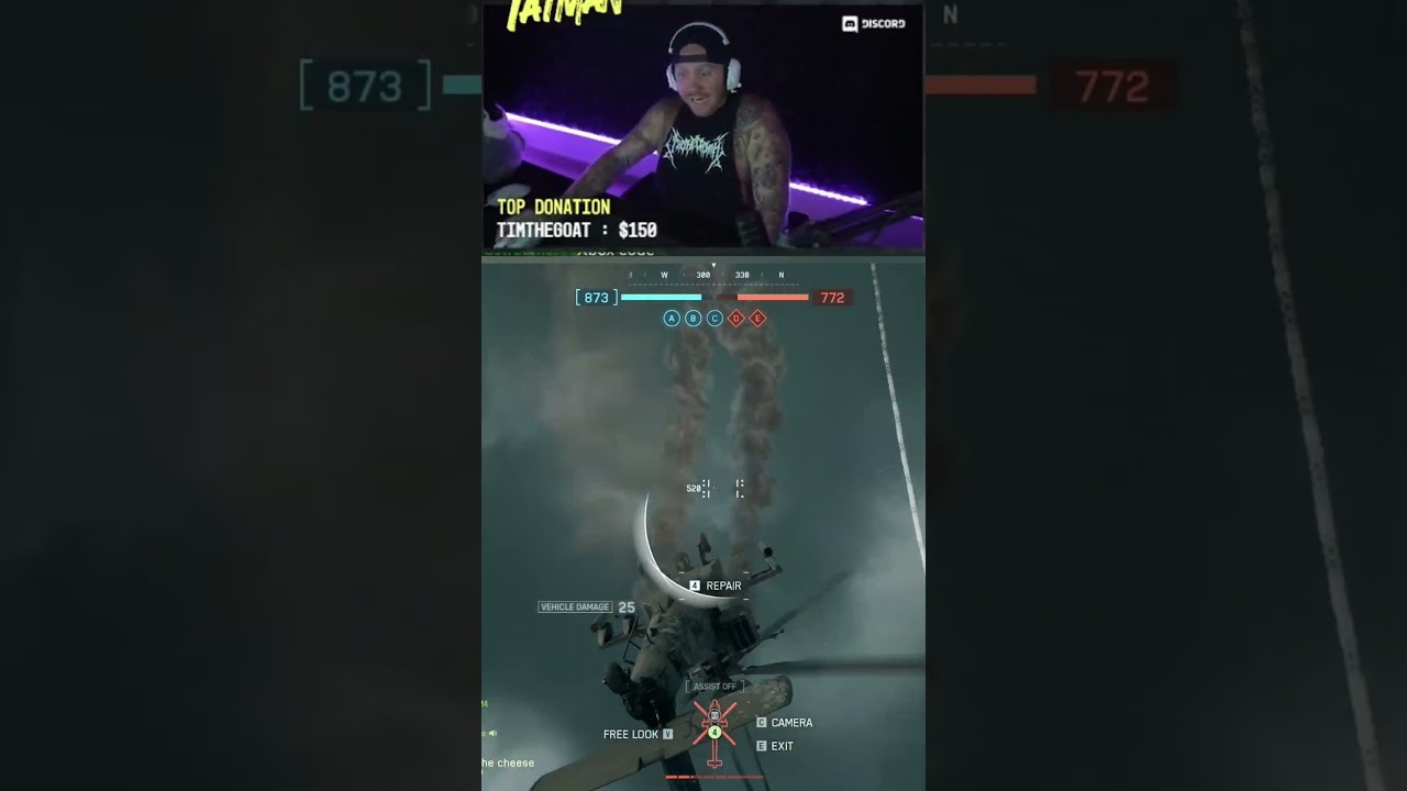 TimTheTatman Crashes Heli BF 6 