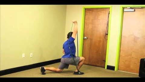 GoFit Superband Single Arm Overhead Split Squat