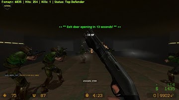 ZOMBIE ESCAPE MOD ON COUNTER-STRIKE: SOURCE, MAP: ZE_doom, CSS