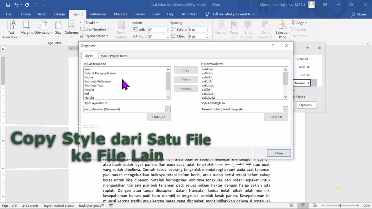 import styles in word import styles in word