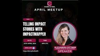 Women in RMEL April meetupTelling Impact Stories with Impact Mapper