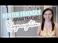 APARTMENT ORGANIZATION IDEAS 2021 // Renter Friendly Organization Hacks + Small Space Organizers