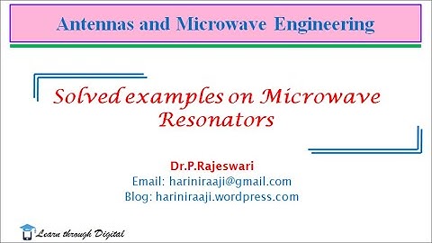 Solved problems on #microwave resonators##EC8701 #Antennas and Microwave Engineering