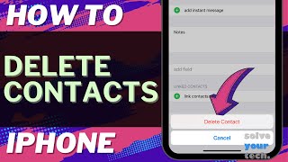 iOS 17: How to Delete Contacts on iPhone Net Worth