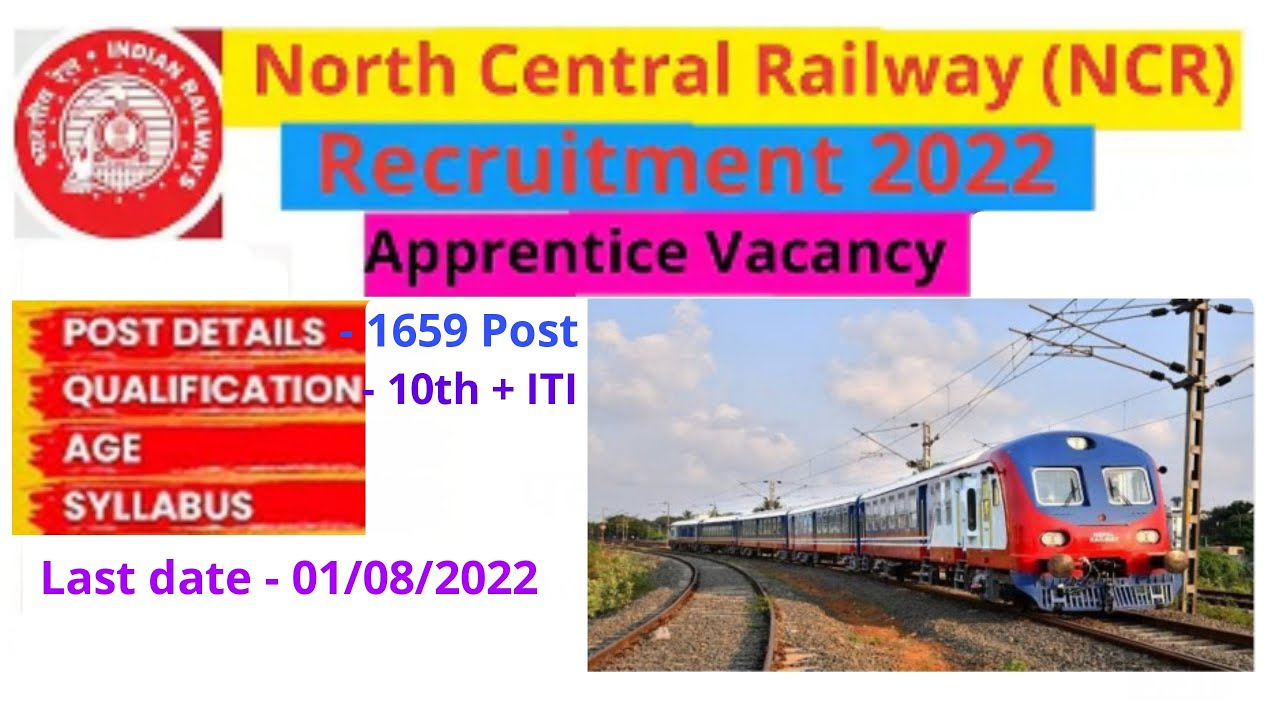 Indian Railway recruitment 2022 | North Central Railway Apprentice 2022 | New Railway recruitment