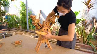 Wooden V8 Engine Building Challenge By Skilled Craftsman - Powerful Mechanical Creation
