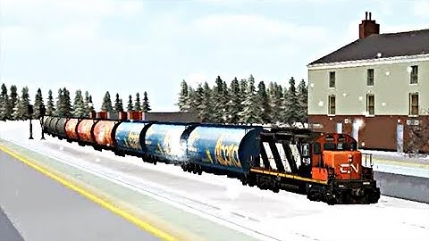 Train Sim - Snow Metropolis Using EMD GP9 Again - Simulasi Kereta Api