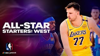 Western Conference All-Star starters led by Luka Doncic, Nikola Jokic, Steph Curry | NBA on NBC