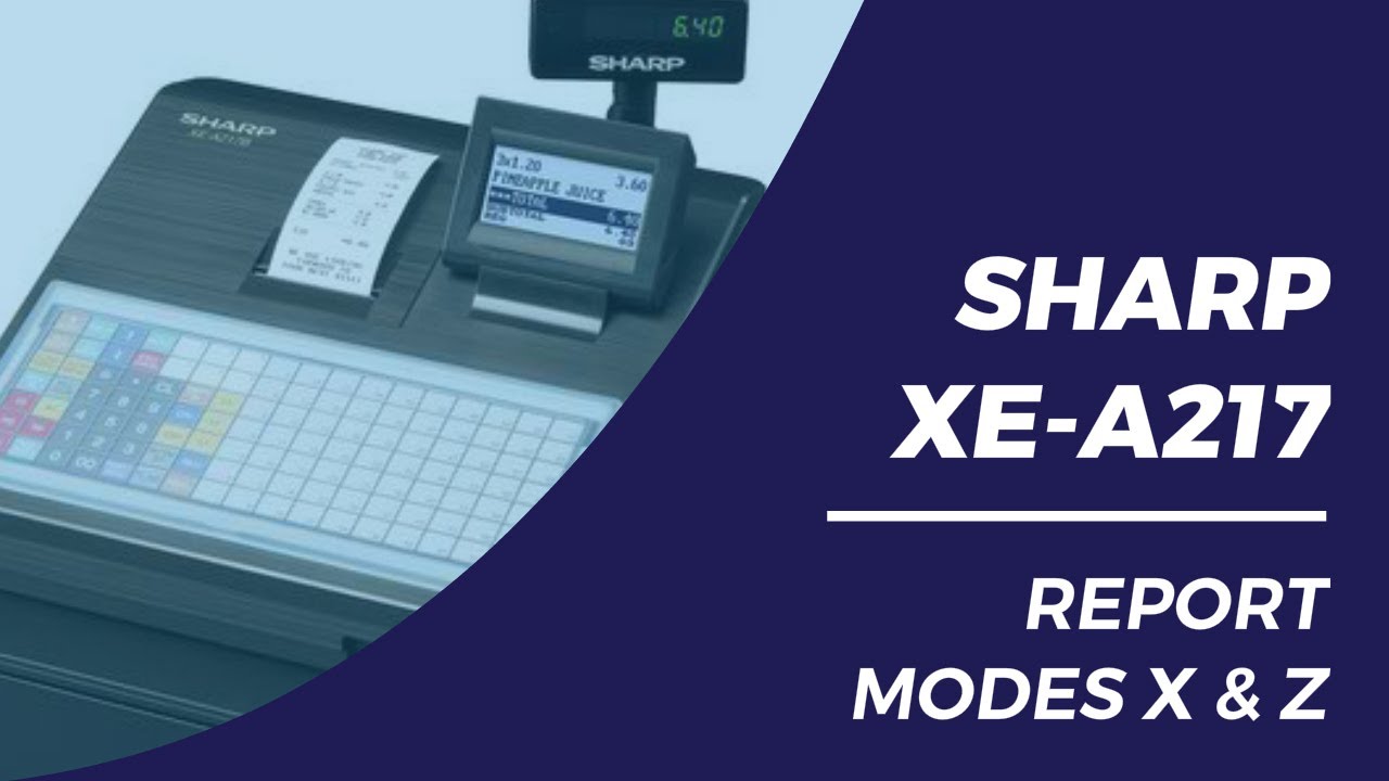 Sharp XEA217 Report Modes X & Z - YouTube