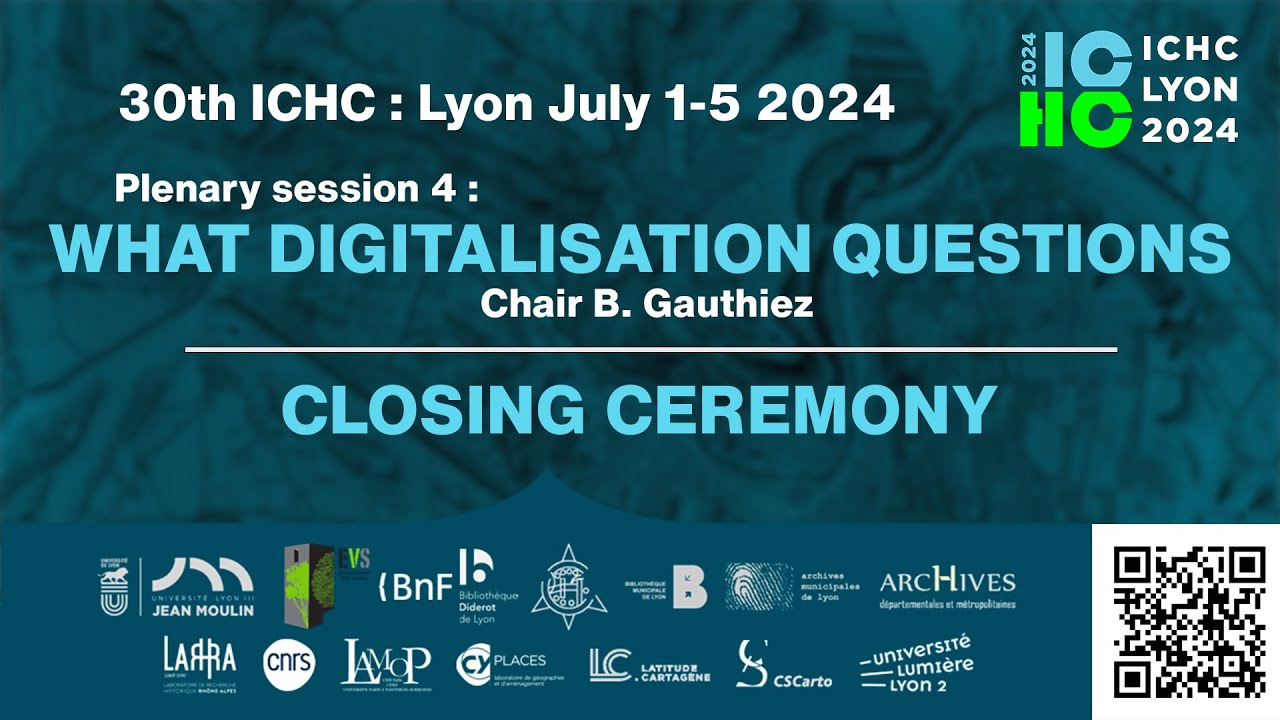 ICHC : Plenary session 4 – What digitalization questions | Closing Ceremony